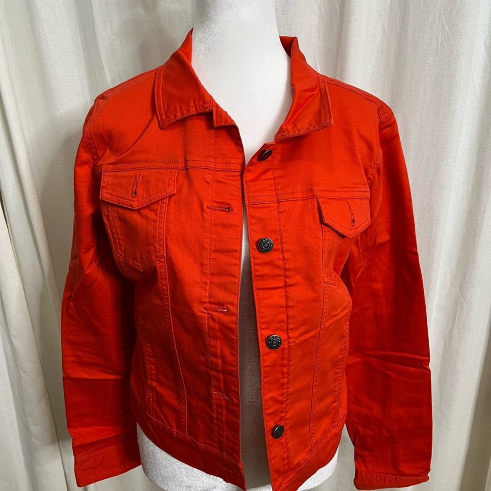 Orange Jean Jacket